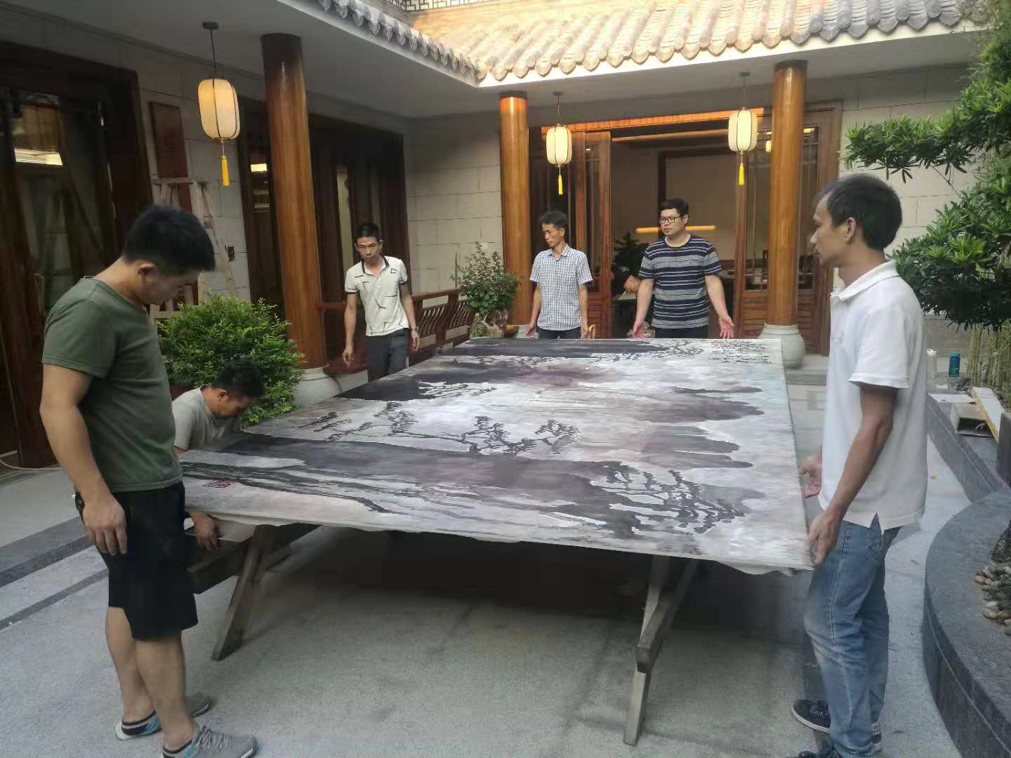 蘇繡背景墻