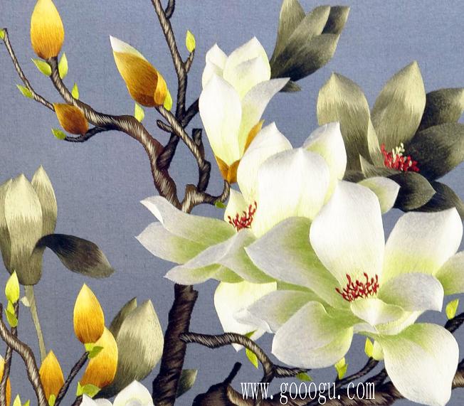 玉蘭花部分特寫!做工精細(xì),翠條多力引風(fēng)長(zhǎng),點(diǎn)破銀花玉雪香。
