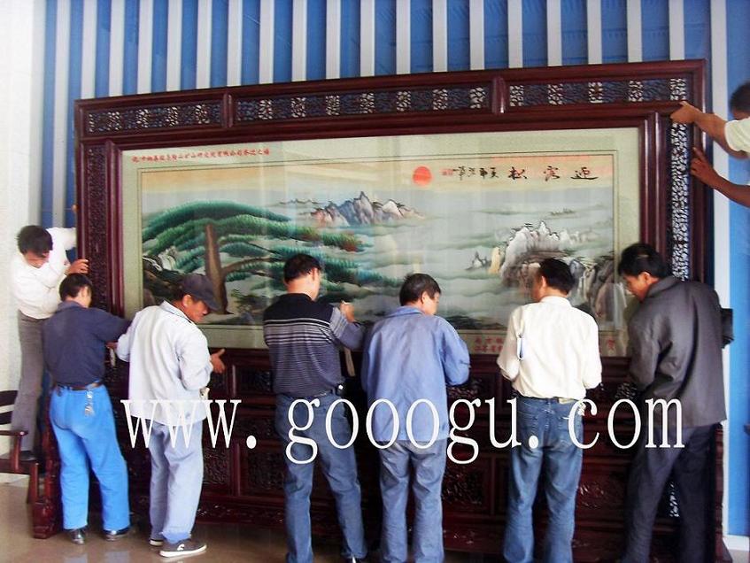 雙面繡屏風(fēng)，刺繡屏風(fēng)，落地屏風(fēng)